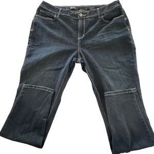 Simply Vera Jeans Womens 16 Blue‎ Mid Rise Dark Wash Patch Pockets Outdoor